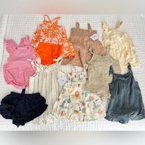 Baby Girl Spring Summer Bundle Size 6-12M